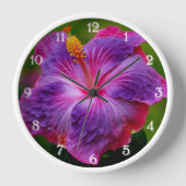 Horloge murale des fleurs d'Hibiscus (Recto)