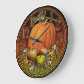 Horloge murale des fruits d'automne (Angle)