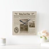 Horloge murale des journaux (Maison)
