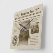 Horloge murale des journaux (Angle)