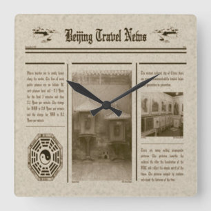 Horloge murale des journaux
