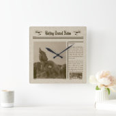 Horloge murale des journaux (Maison)