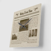 Horloge murale des journaux (Angle)