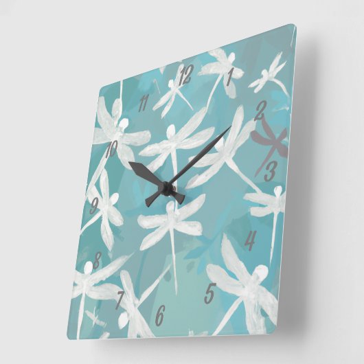 Horloge murale des libellules (Angle)