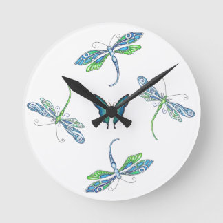 Horloge murale des libellules