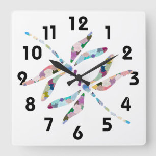 Horloge murale des libellules