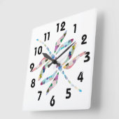 Horloge murale des libellules (Angle)