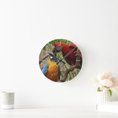 Horloge murale des macaws baisants (Maison)