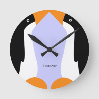 Horloge murale des mignons pingouins Empereur