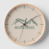 Horloge murale des Montagnes Vertes (Recto)