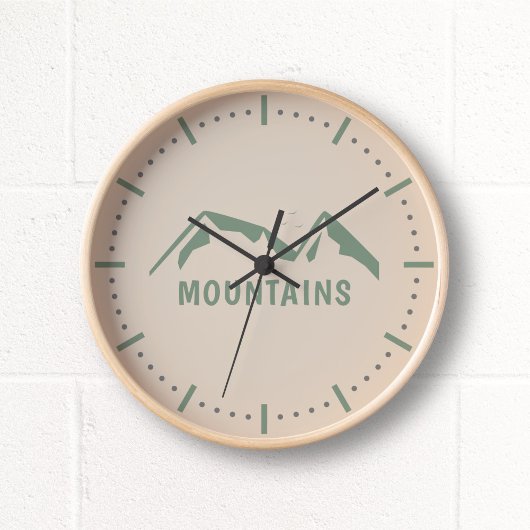 Horloge murale des Montagnes Vertes