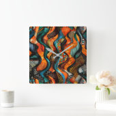 Horloge murale des Motifs tribaux africains (Maison)