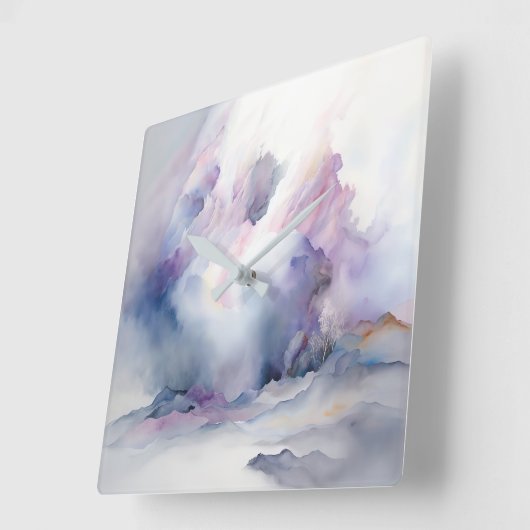 Horloge murale des nuages célestes (Angle)