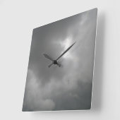 Horloge murale des nuages de tempête (Angle)