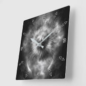 Horloge murale des nuages éthérées A synchrone (Angle)