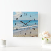 Horloge murale des oiseaux de plage (Maison)