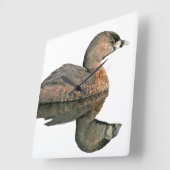Horloge murale des oiseaux Grebe (Angle)