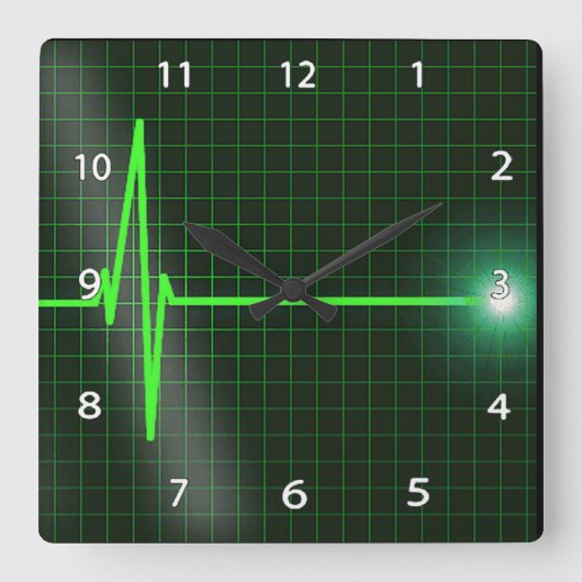 Horloge murale des ondulations d'électrocardiogram (Recto)