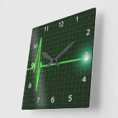 Horloge murale des ondulations d'électrocardiogram (Angle)