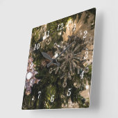 Horloge murale des ornements de vacances (Angle)