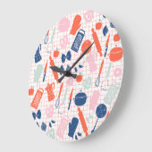 Horloge murale des outils de cuisine (Angle)
