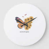 Horloge murale des papillons jaunes (Recto)