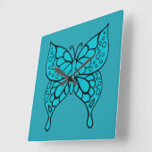 Horloge murale des papillons rétro (Angle)