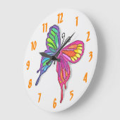 Horloge murale des papillons Waterte (Angle)