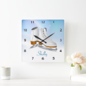 Horloge murale des patins de glace (Maison)