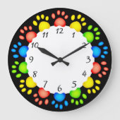 Horloge murale des pattes de chien (Recto)