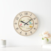 Horloge murale des petits oiseaux (Maison)