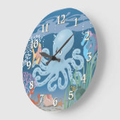 Horloge murale des pieuvres (Angle)