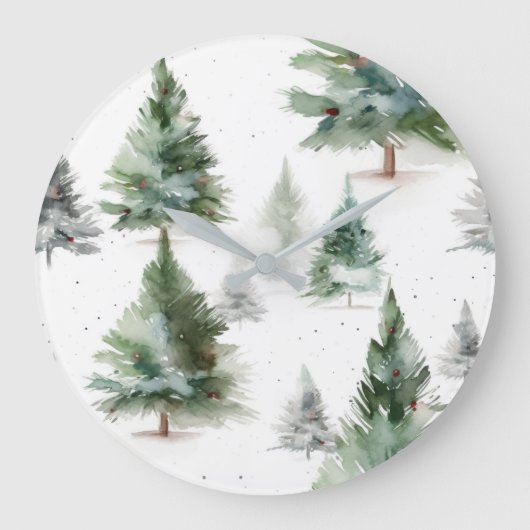 Horloge murale des pins scandinaves (Recto)