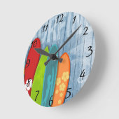 Horloge murale des planches (Angle)