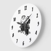 Horloge murale des poètes (Angle)