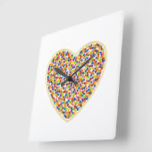 Horloge murale des points cardiaques (Angle)