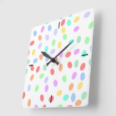 Horloge murale des points de couleur (Angle)