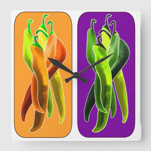 Horloge murale des puces Abstraites (Recto)