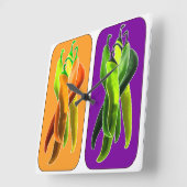 Horloge murale des puces Abstraites (Angle)