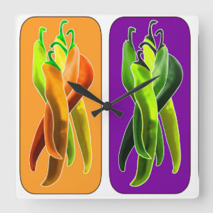 Horloge murale des puces Abstraites