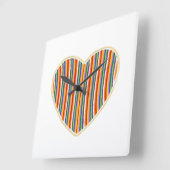 Horloge murale des rayures cardiaques (Angle)