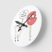 Horloge murale des sentiments de mal (Angle)