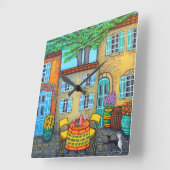 Horloge murale des souvenirs de Provence par Lisa  (Angle)