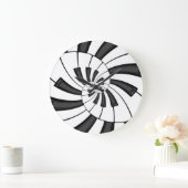 Horloge murale des touches de piano (Maison)