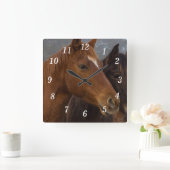 Horloge murale des triplets du cheval (Maison)