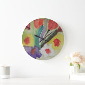 Horloge murale des tulipes Abstraites (Maison)