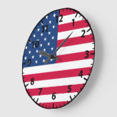 Horloge murale des vétérans patriotiques du drapea (Angle)