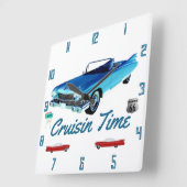 Horloge murale des voitures américaines classiques (Angle)