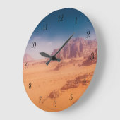 Horloge murale désert Wadi Rum (Angle)