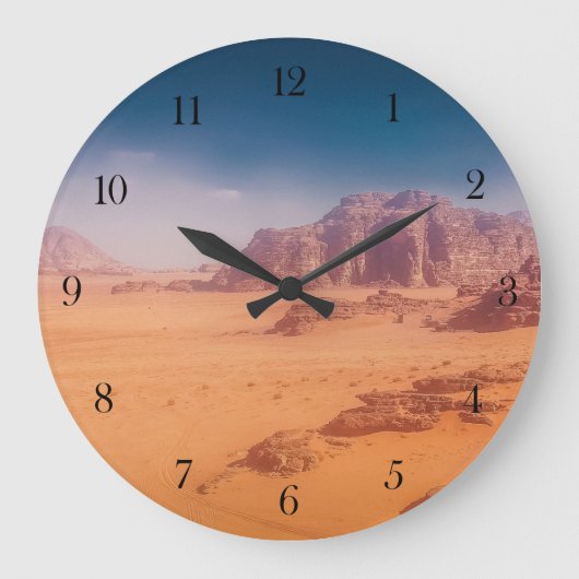 Horloge murale désert Wadi Rum (Recto)